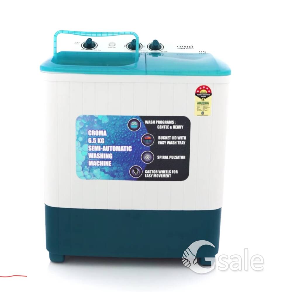 Croma semi- automatic washing machine 6.5 kg 