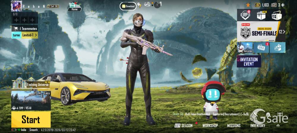 BGMI LOTUS CAR SKIN