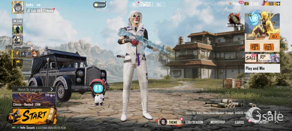 bgmi glacier level 6 ge