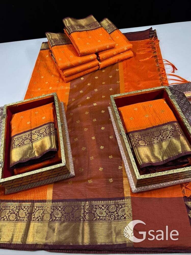Party Wear Semi Kanchivaram Silk Sarees 