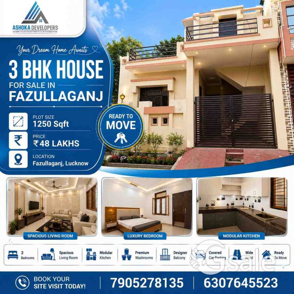 1250 Sq.Ft House For Sale in Fazullaganj Near Medical College