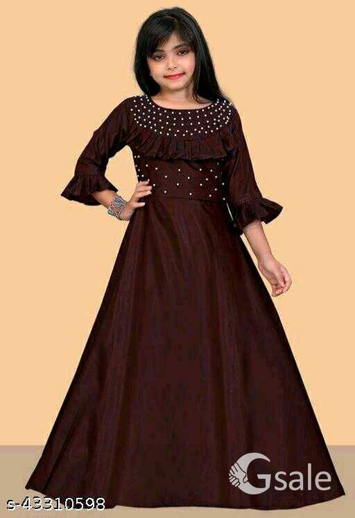 Attractive girls ethnic gown