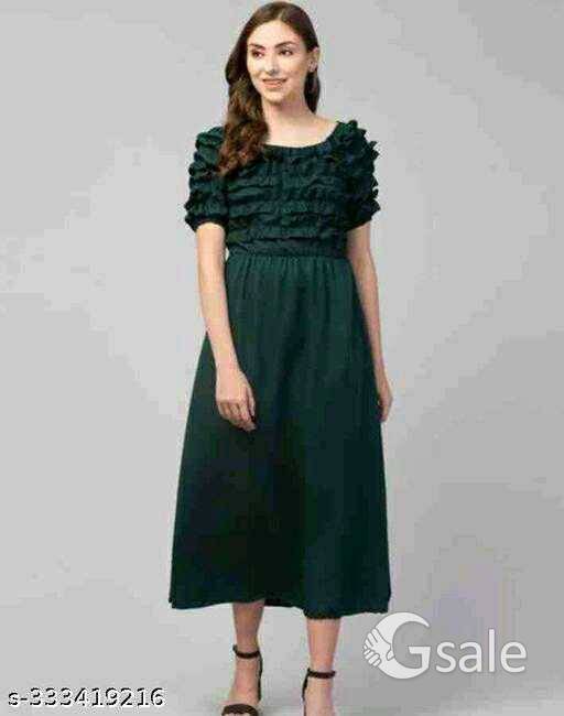 women crepe dress