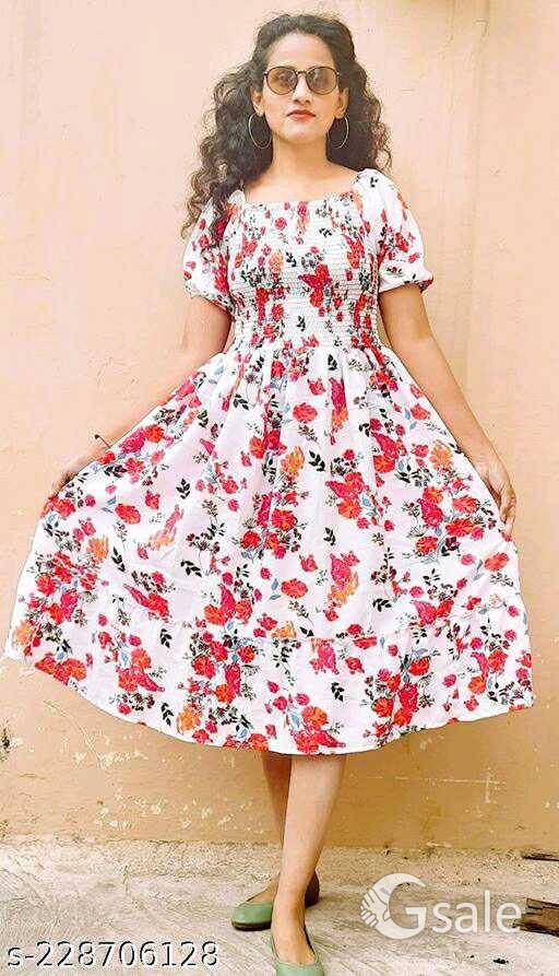 women flower dress