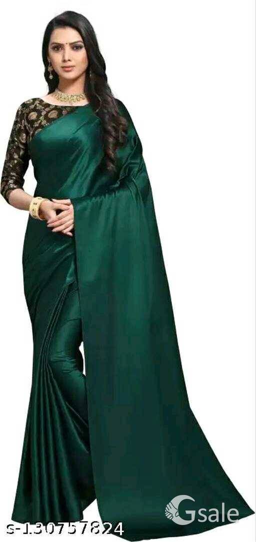 satin silk saree