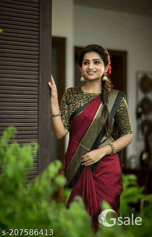 latest fancy silk saree
