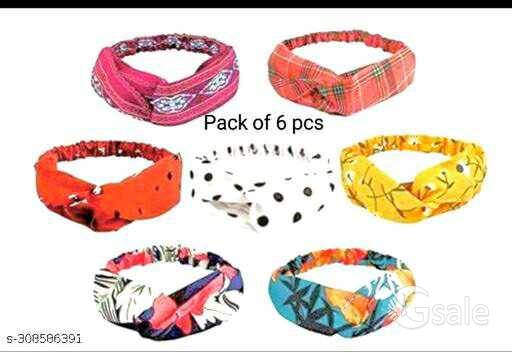 Attractive and Fancy Stylish hair band For women girls and kids pack of 6 pcs 