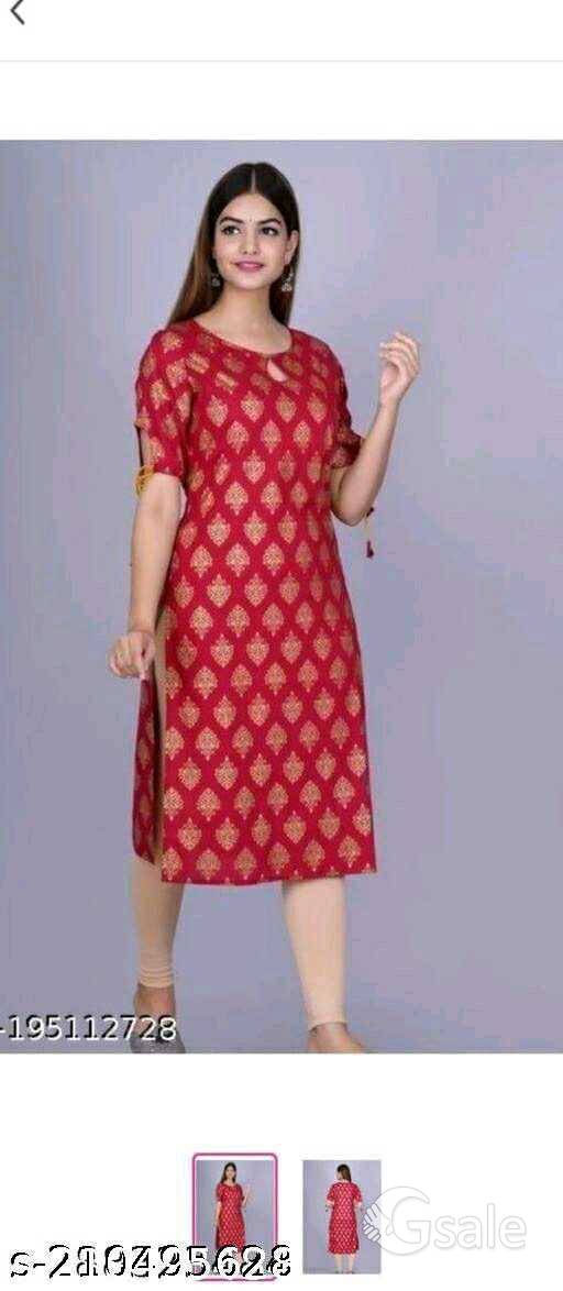 red gold only kurti