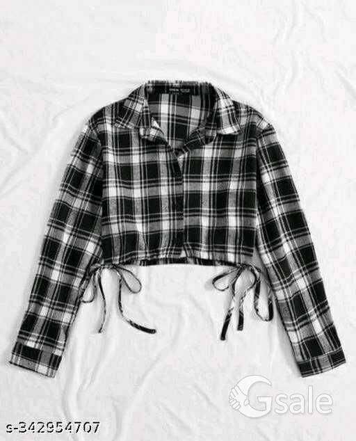sleek style women CHECK SHIRT