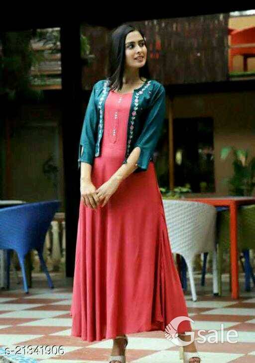 Women's Solid Rayon Kurti