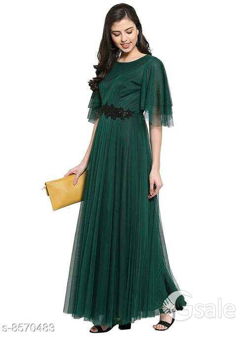Women Net Anarkali Gown