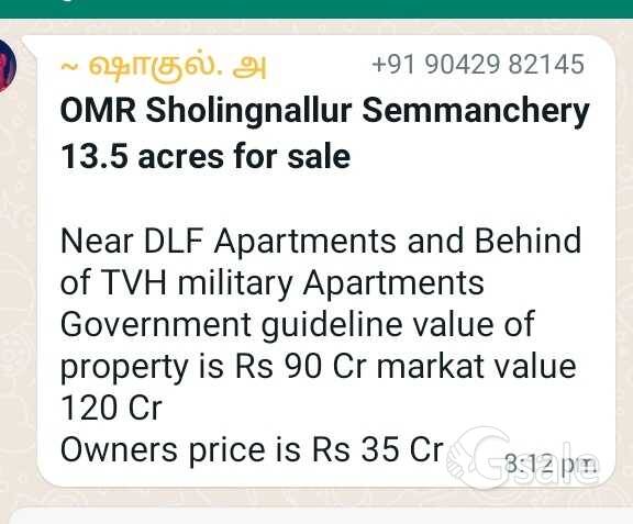 13.5Acre Chennai 