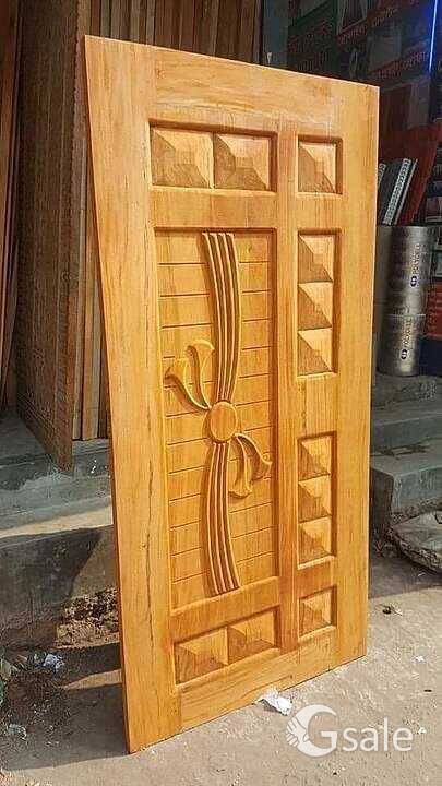 teak wooden door