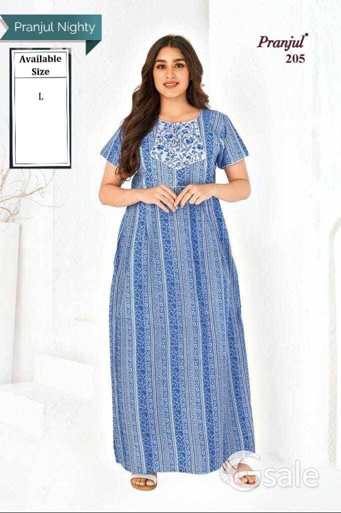 pranjal  pure cotton nightys