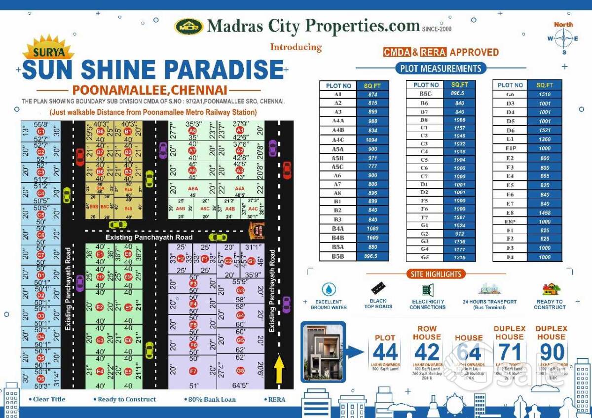 Plot for sale Poonamallee 